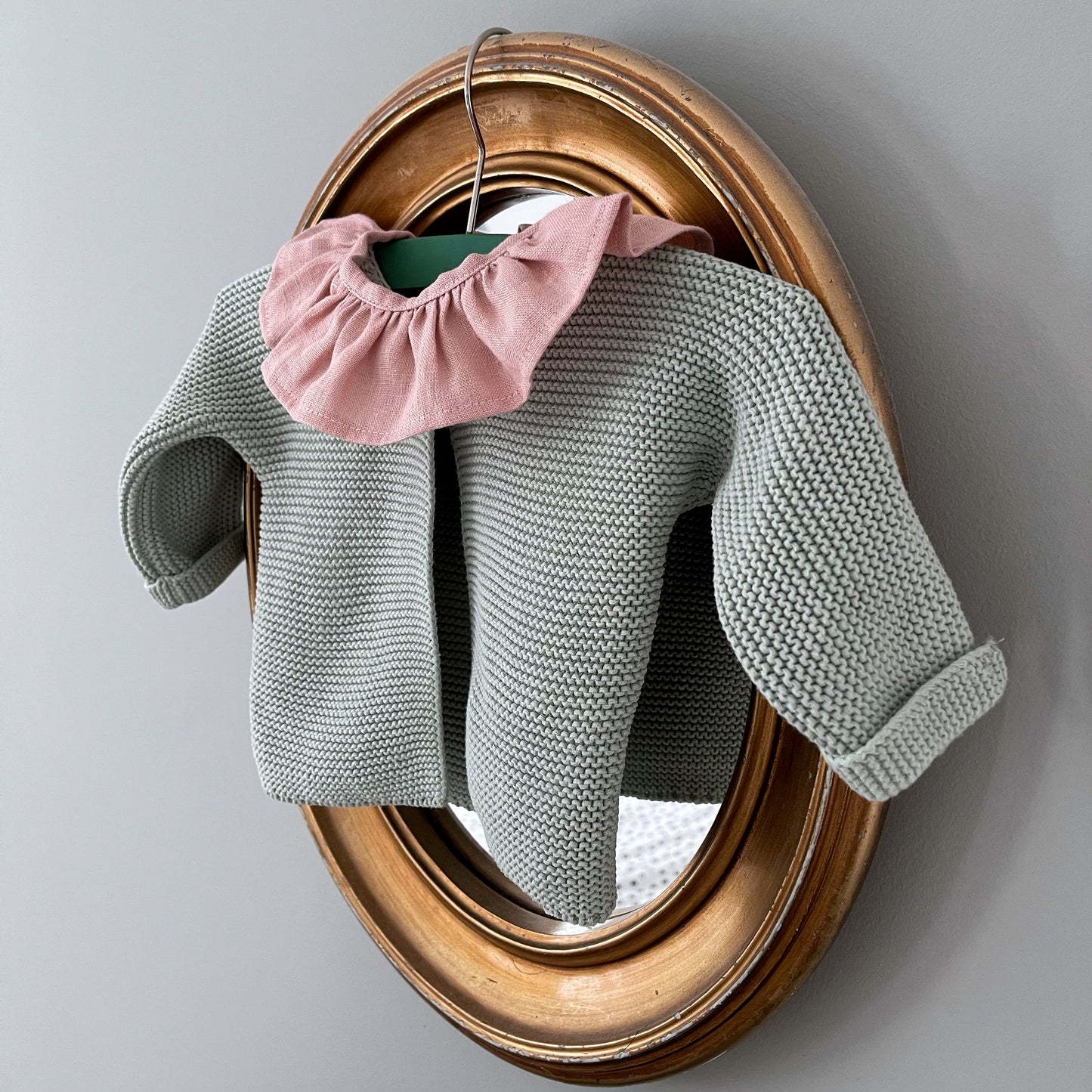 Baby ruffle collar, Liberty ruffle colla, removable collar