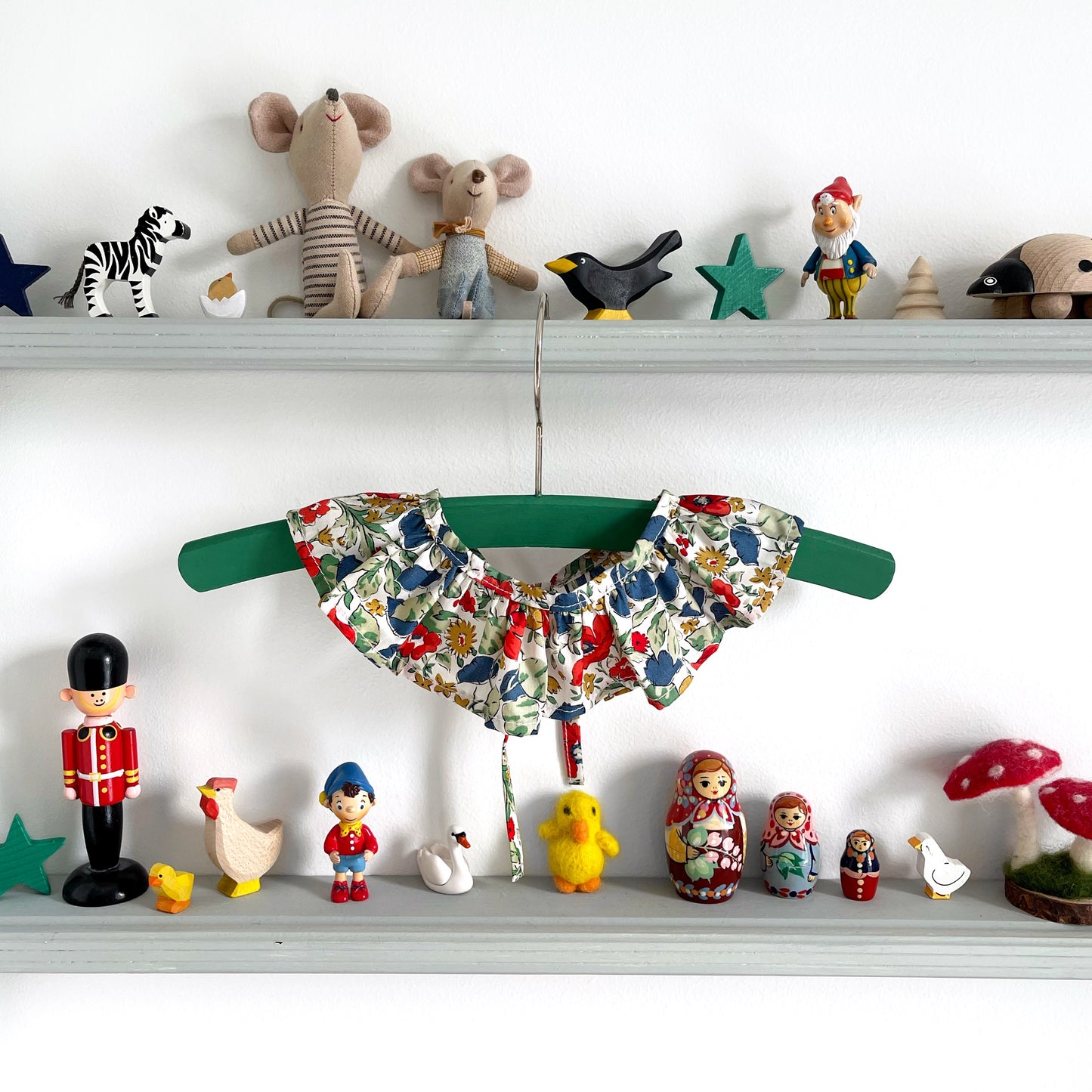 Pip & Ink. Poppy. Liberty baby ruffle collar. Little ruffle collar.