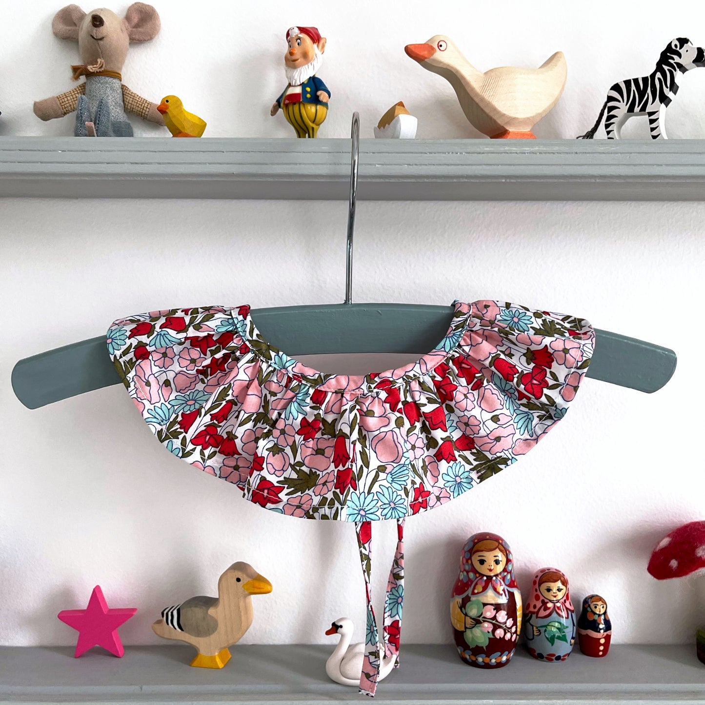 Pip & Ink Liberty ruffle collars Sweet Poppy Dreams