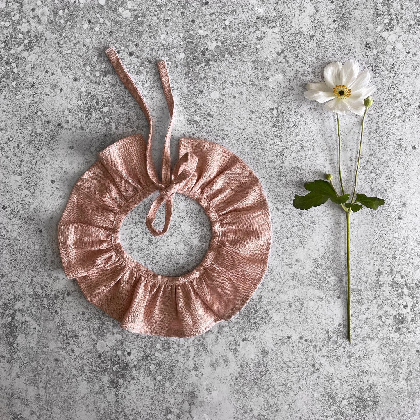 Baby ruffle collar, Liberty ruffle colla, removable collar