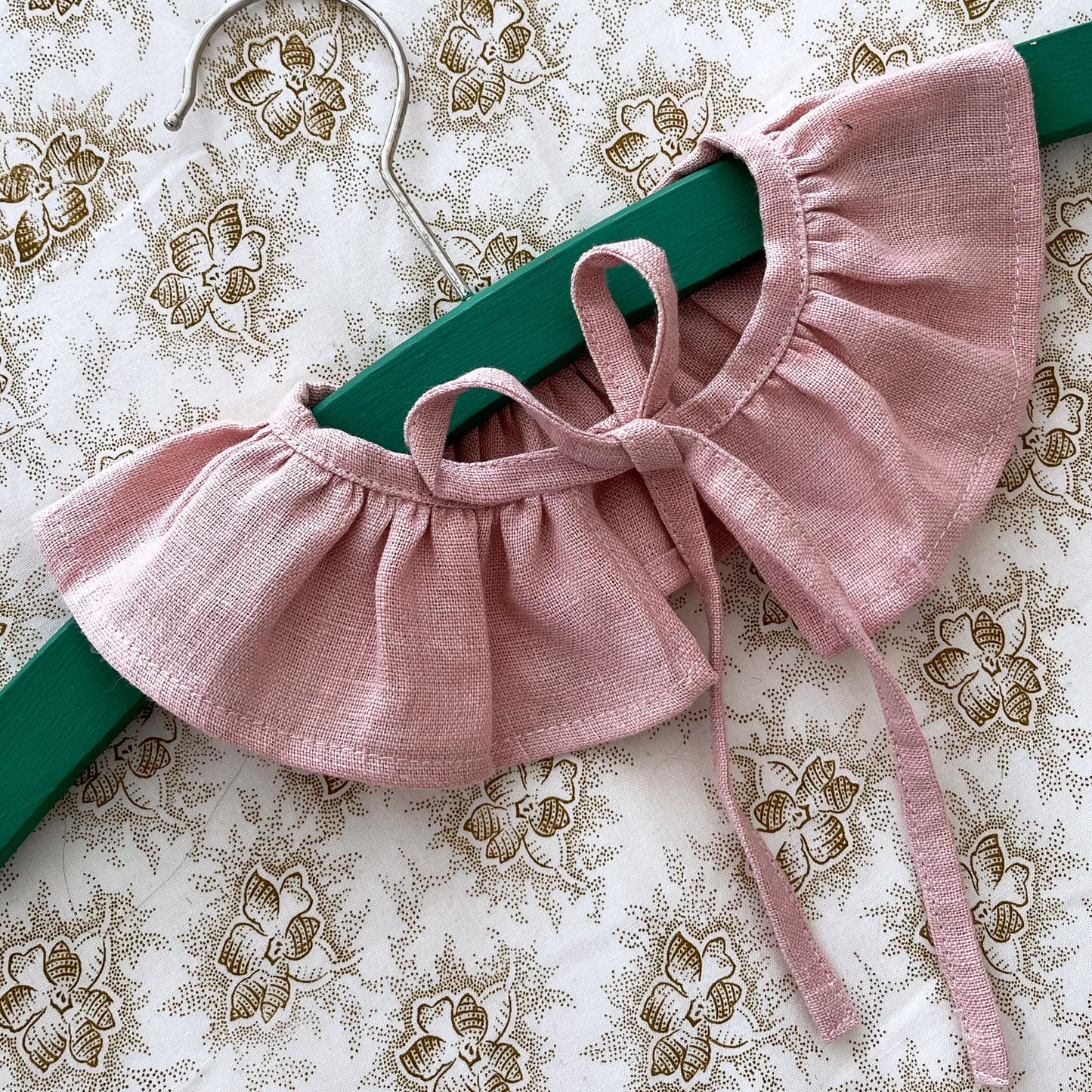 Baby ruffle collar, Liberty ruffle colla, removable collar